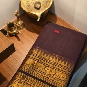 KANCHI COTTON COFFEE BROWN